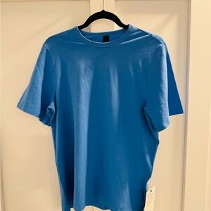 Lululemon Organic Cotton Classic Fit T Shirt S NWT Blue